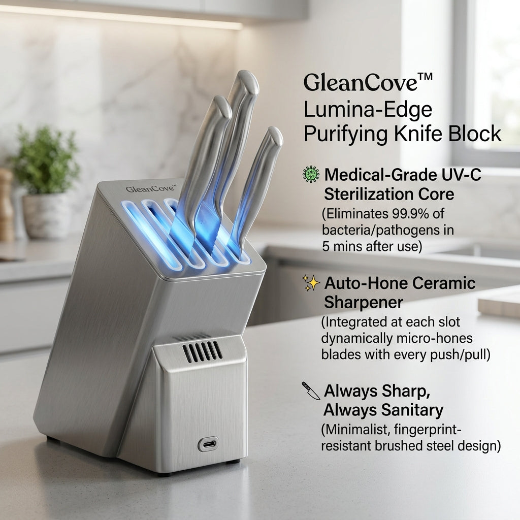 GleanCove™ Lumina-Edge Purifying Knife Block