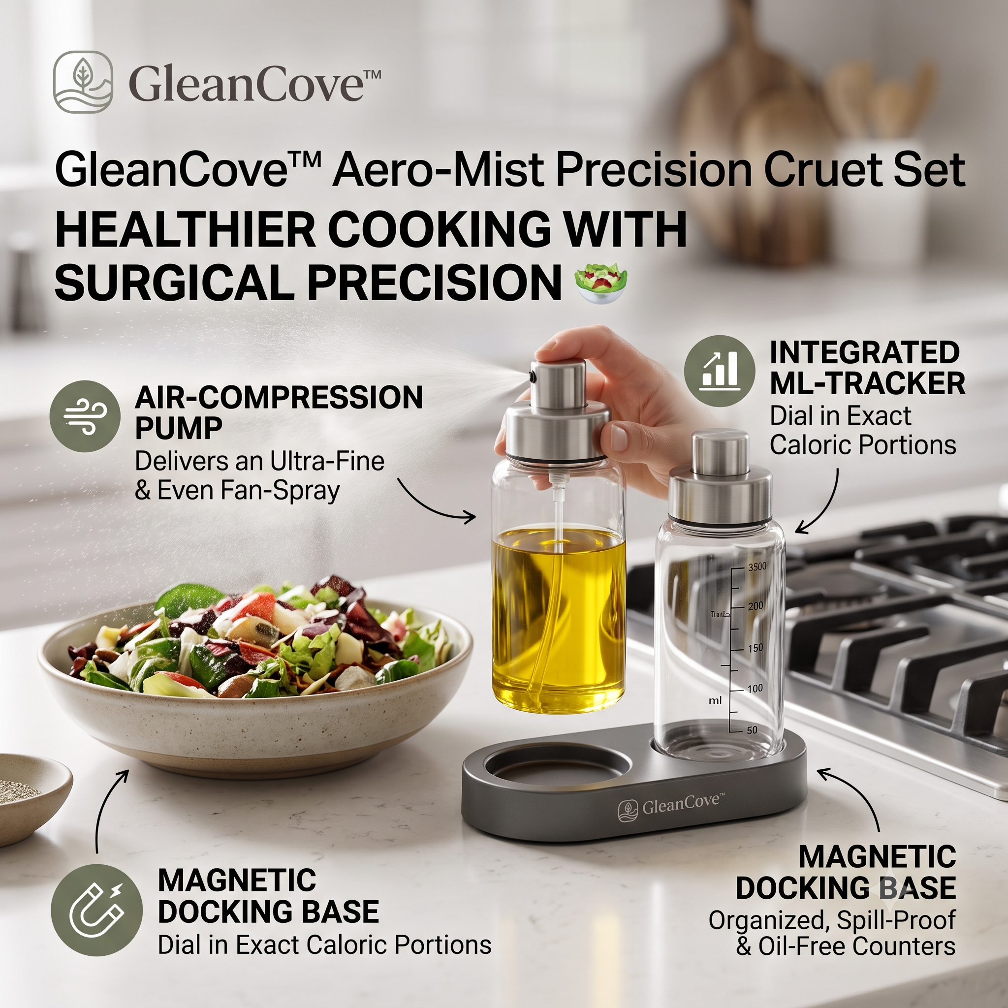 GleanCove™ Aero-Mist Precision Cruet Set